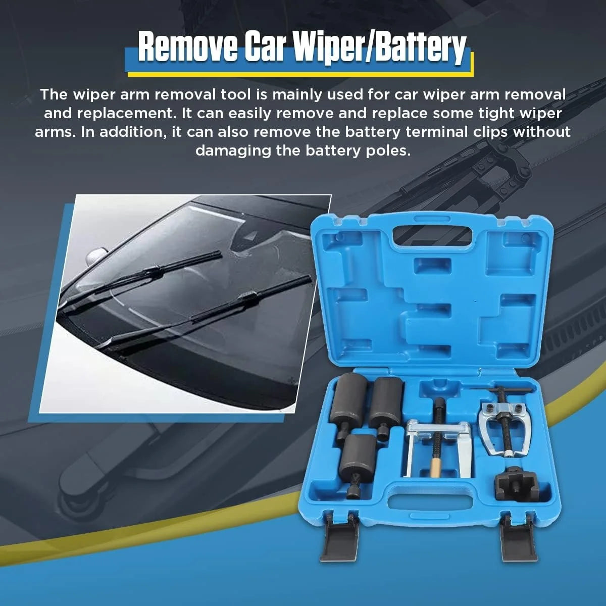 6-Piece Wiper Arm and Battery Terminal Puller Set - view 4