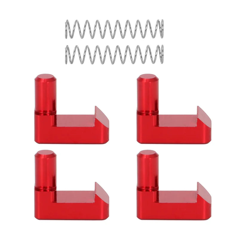 LEAP Soft-Top Roof Latch Repair Clips for Suzuki Vitara – Red Aluminium, 4 Clips and 2 Springs — component detail 3