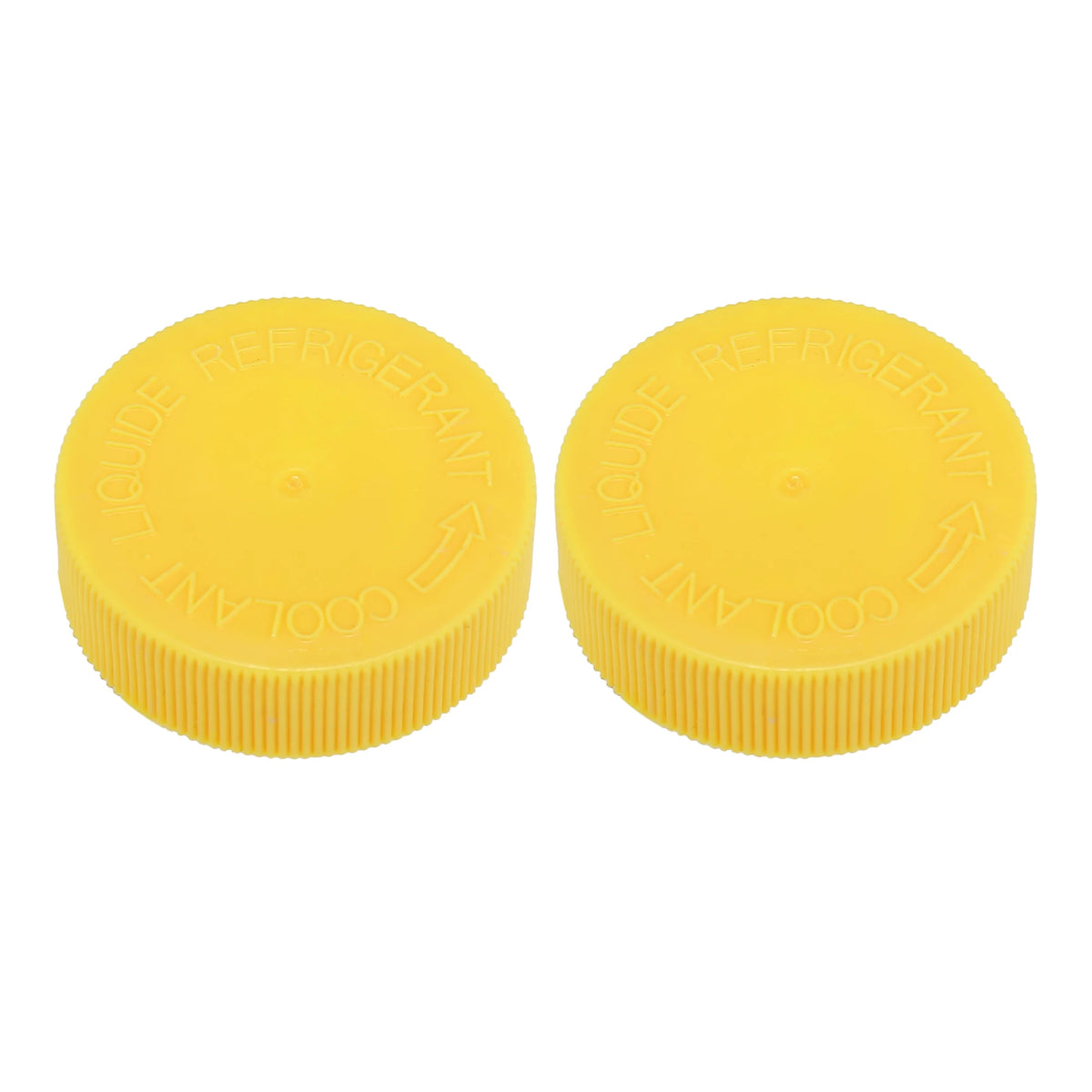 X AUTOHAUX Coolant Reservoir Cap for Nissan 350Z / 370Z / Cube – Yellow / 2 Pack