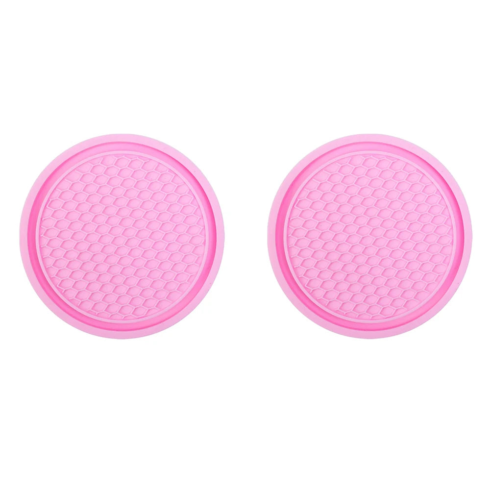 LEAP Cup-Holder Coaster Pair – Pink