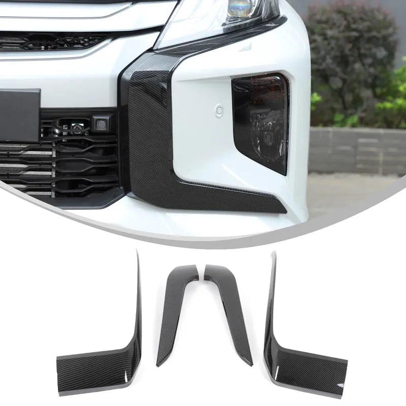 LEAP Front Grille Decorative Trim for Mitsubishi Triton 2019–2023 – Carbon-Look