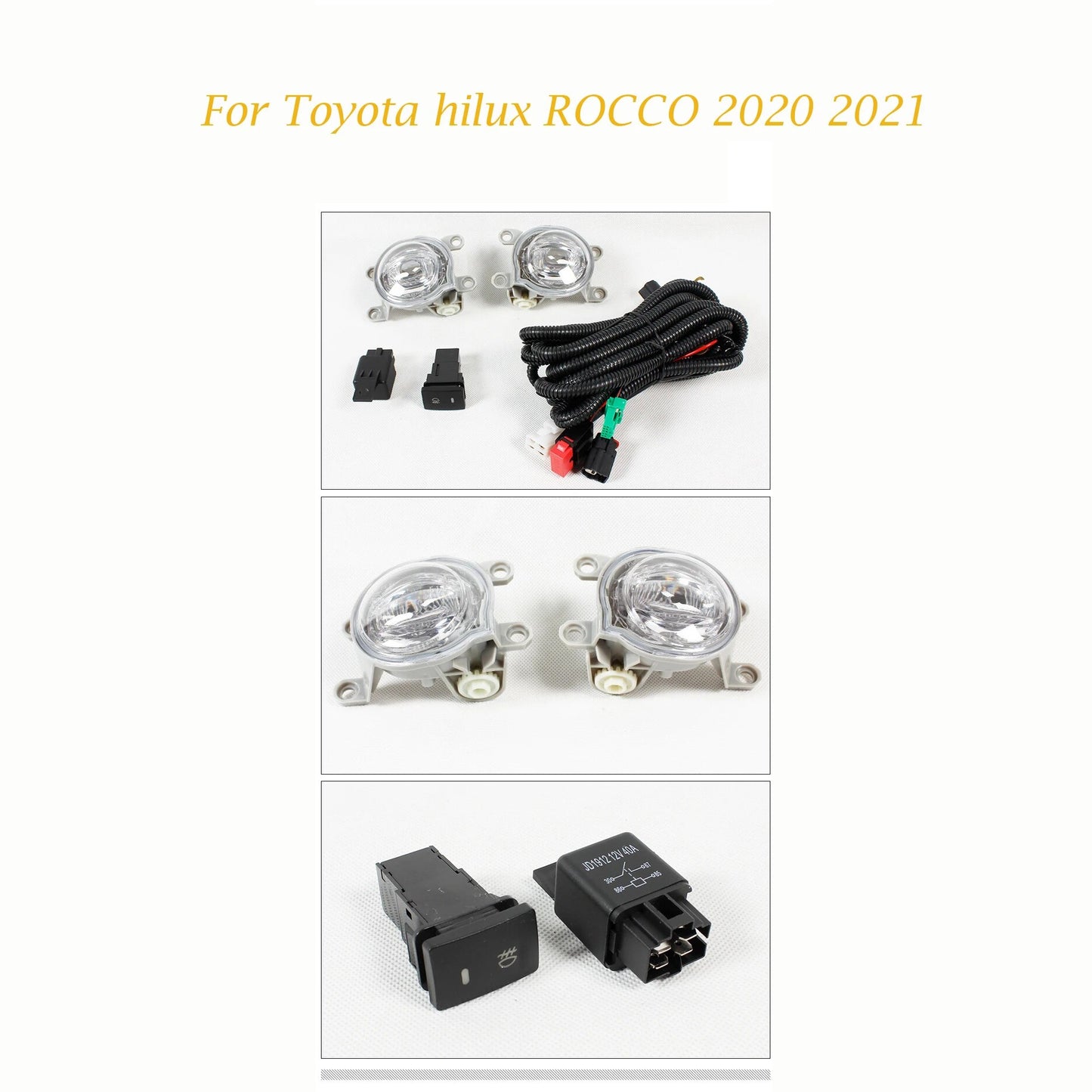 Front Bumper Daytime Running Drive Foglight Fog lights For Toyota hilux Revo ROCCO 2020 2021