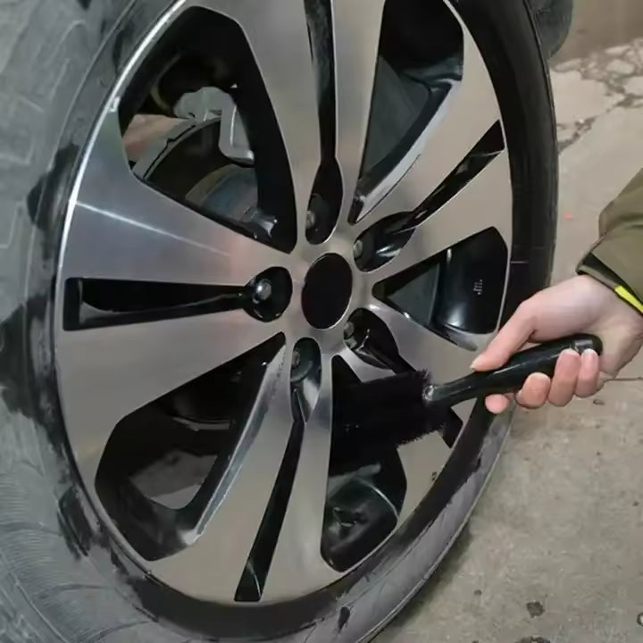 LEAP wheel brush cleaning an alloy wheel
