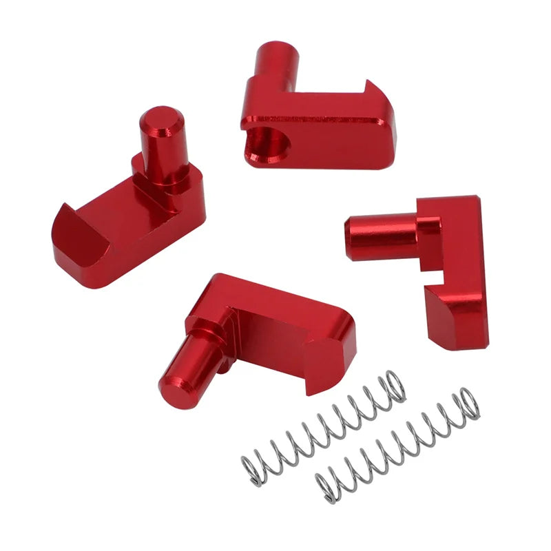 LEAP Soft-Top Roof Latch Repair Clips for Suzuki Vitara – Red Aluminium, 4 Clips and 2 Springs — component detail 2