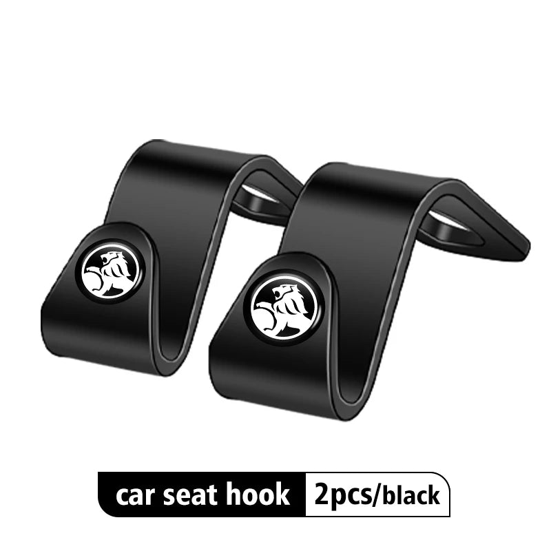 LEAP Headrest Storage Hooks – Holden Emblem – Black / 2 Pack