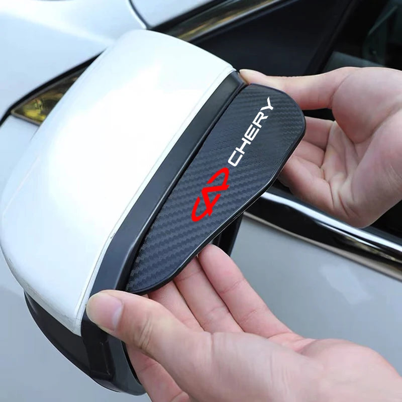 LEAP Mirror Rain Guard Set for Chery & JAECOO Vehicles – 2 Pack, Carbon-Fibre Look product image