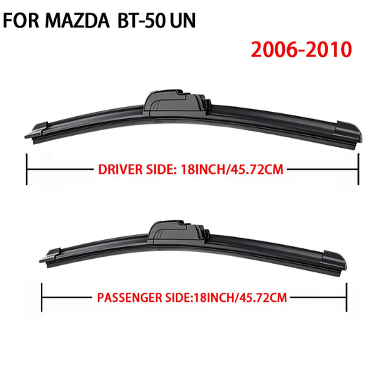 LEAP Front Wiper Blade Pair for Mazda BT-50 2006-2010 UN – J-Hook 18-inch + 18-inch