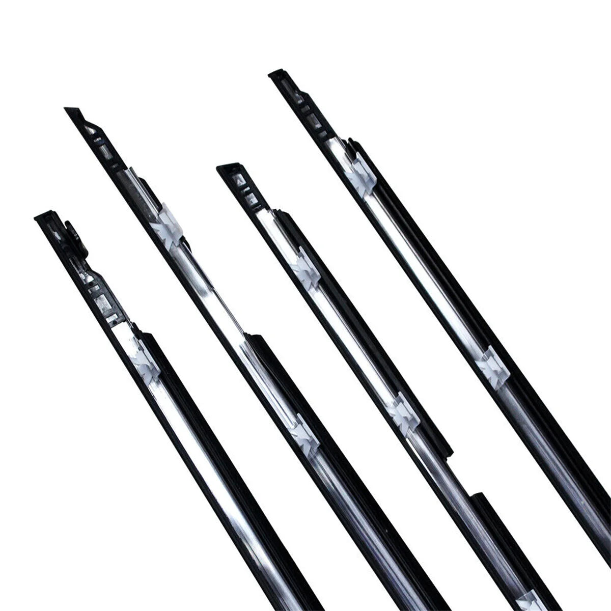 LEAP Chrome Outer Window Weatherstrip Set for Toyota LandCruiser 80 Series – 4 Pieces — detail view 1