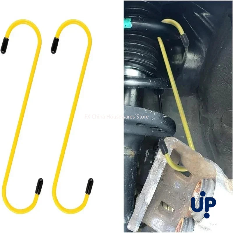 LEAP S-Shaped Brake Caliper Hanger Hooks with Rubber Tips - Universal Auto Tool for Brake Pad Replacement & Maintenance – image 1