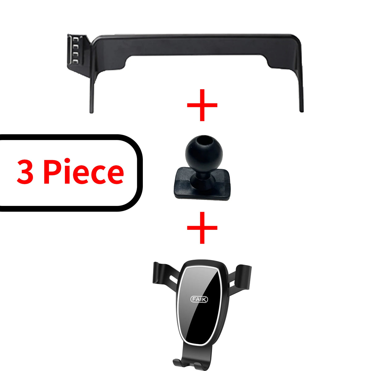 LEAP Phone Mount for Nissan Patrol 2023–2024 – Clamp Holder C / Black