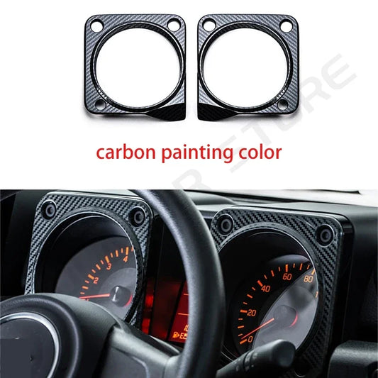 LEAP Instrument Gauge Frame Trim Pair for Suzuki Jimny 2019–2024 – Carbon-Look