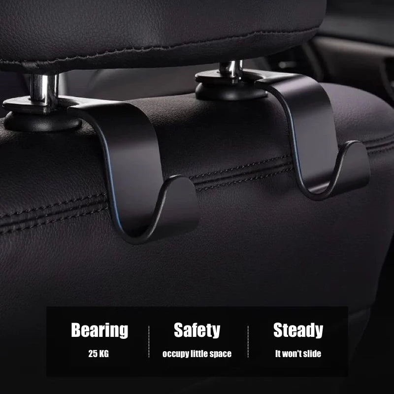 LEAP Headrest Hook Set – Universal Car Accessory – Style 2