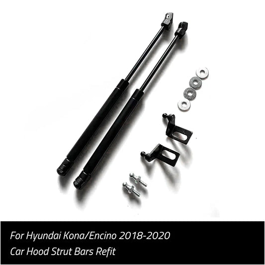 LEAP Bonnet Gas Strut Kit for Hyundai Kona 2018–2020 – Piano Black
