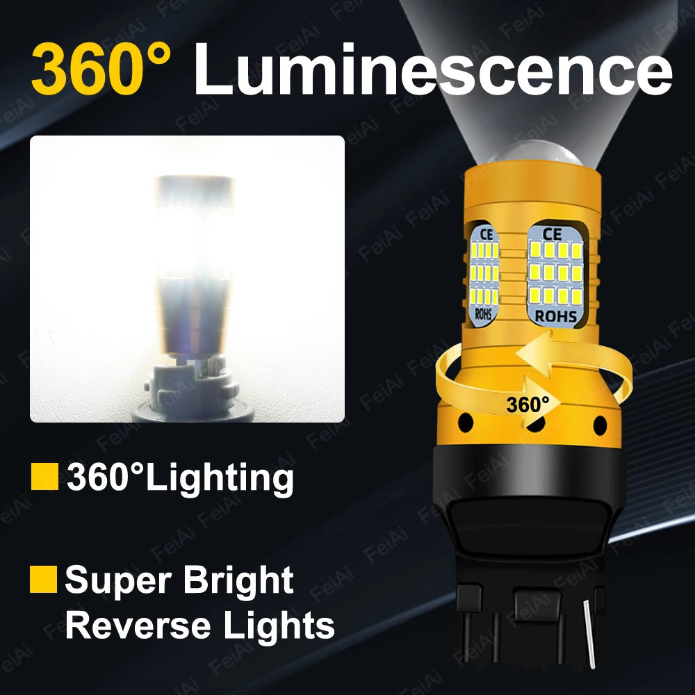 LEAP LED Reverse Light Bulb Pair for Suzuki Jimny SN 1998–2018 – White / Steady Light