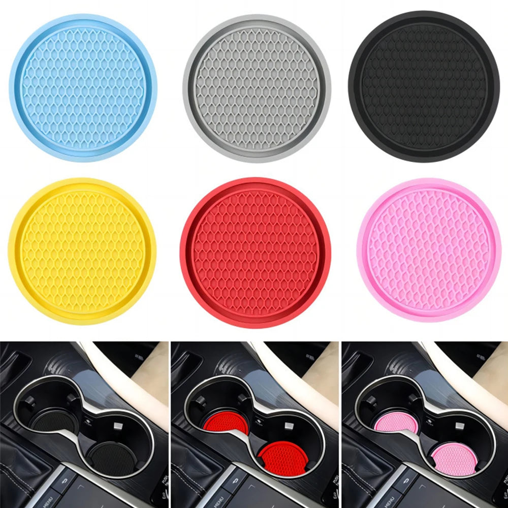 LEAP 2-Piece Non-Slip Cup Holder Coaster Set – Universal Car Accessory