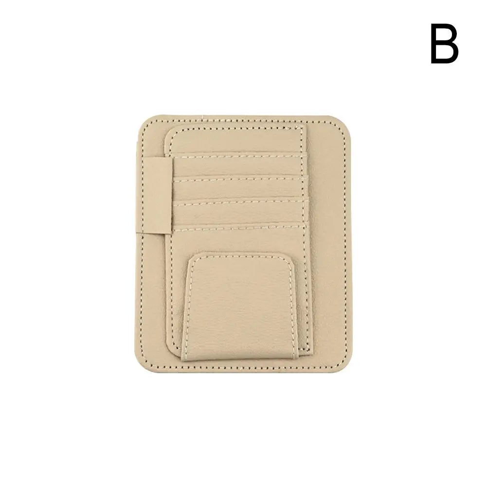 LEAP Multi-Pocket Sun-Visor Organiser – Beige / Tan