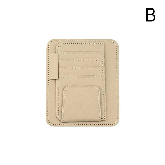 LEAP Multi-Pocket Sun-Visor Organiser – Beige / Tan