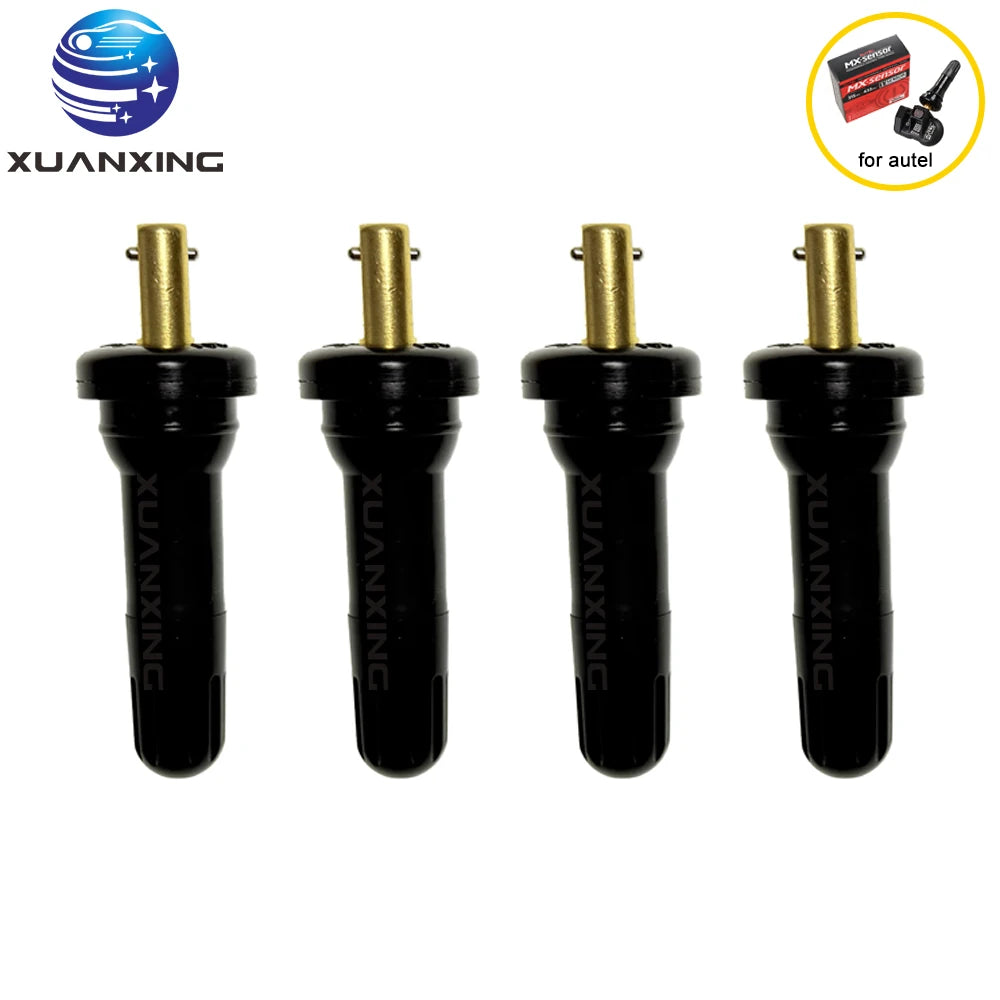 LEAP Rubber TPMS Valve Stem Set for Compatible Autel Sensors – 4 Pack