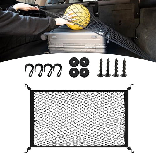 LEAP 60 × 40cm Elastic Car Boot Cargo Net with 4 Hooks – product image