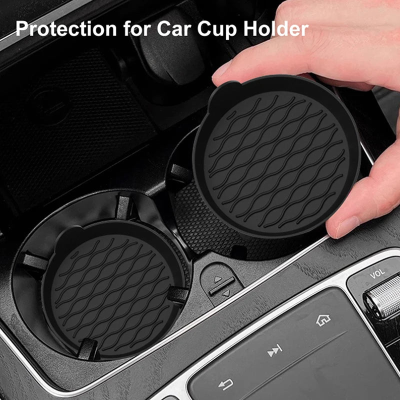 LEAP 1-Piece Non-Slip Cup Holder Coaster Set – Universal Car Accessory