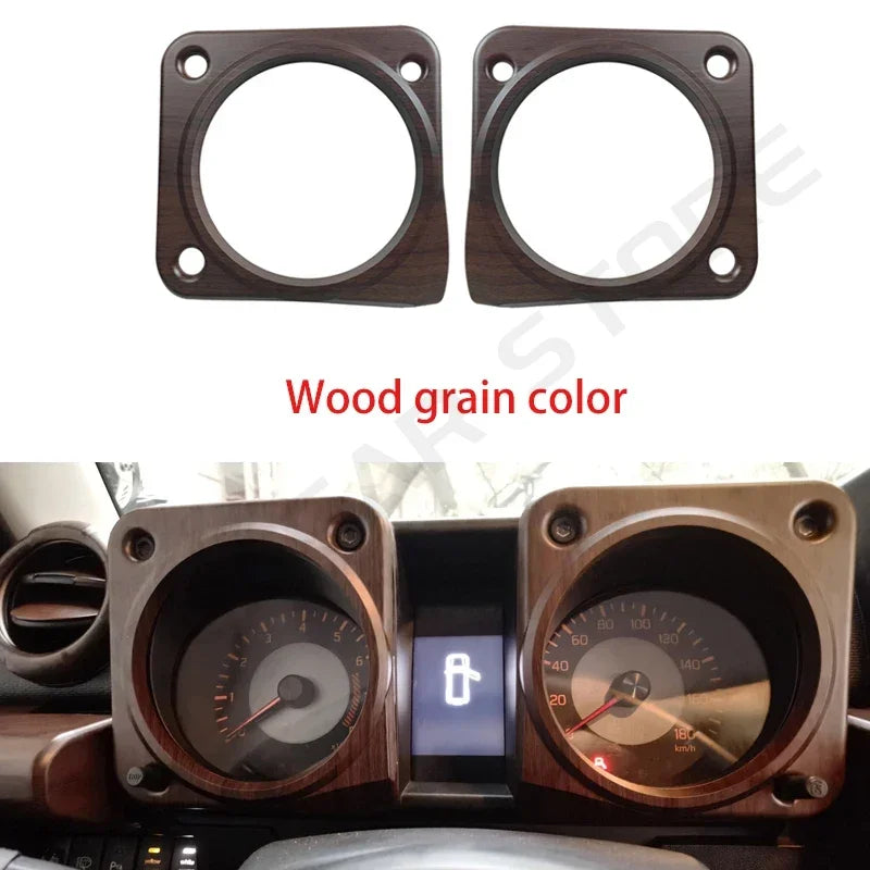 LEAP Instrument Gauge Frame Trim Pair for Suzuki Jimny 2019–2024 – Woodgrain-Look