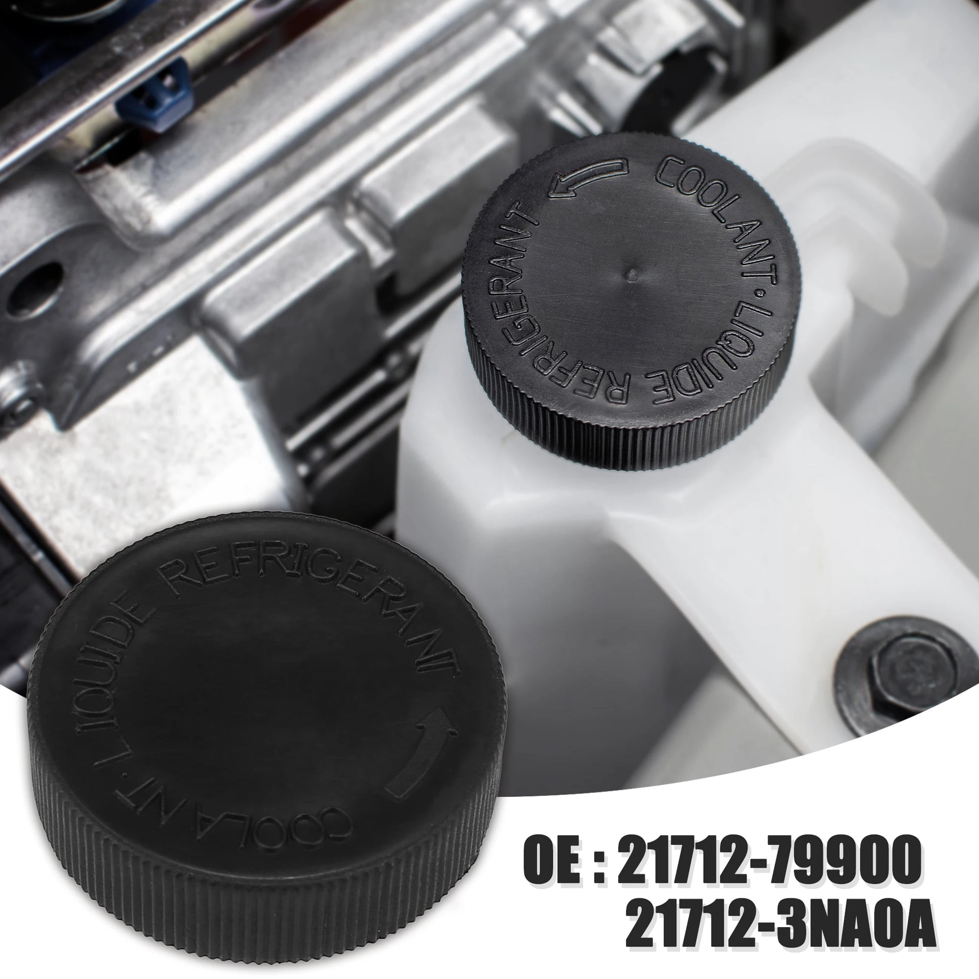 X AUTOHAUX Coolant Reservoir Cap for Nissan 350Z 370Z Cube - One coolant reservoir overflow cap; Nissan 350Z 2003–2008 / 370Z 2009–2013 / Cube 2009 applications