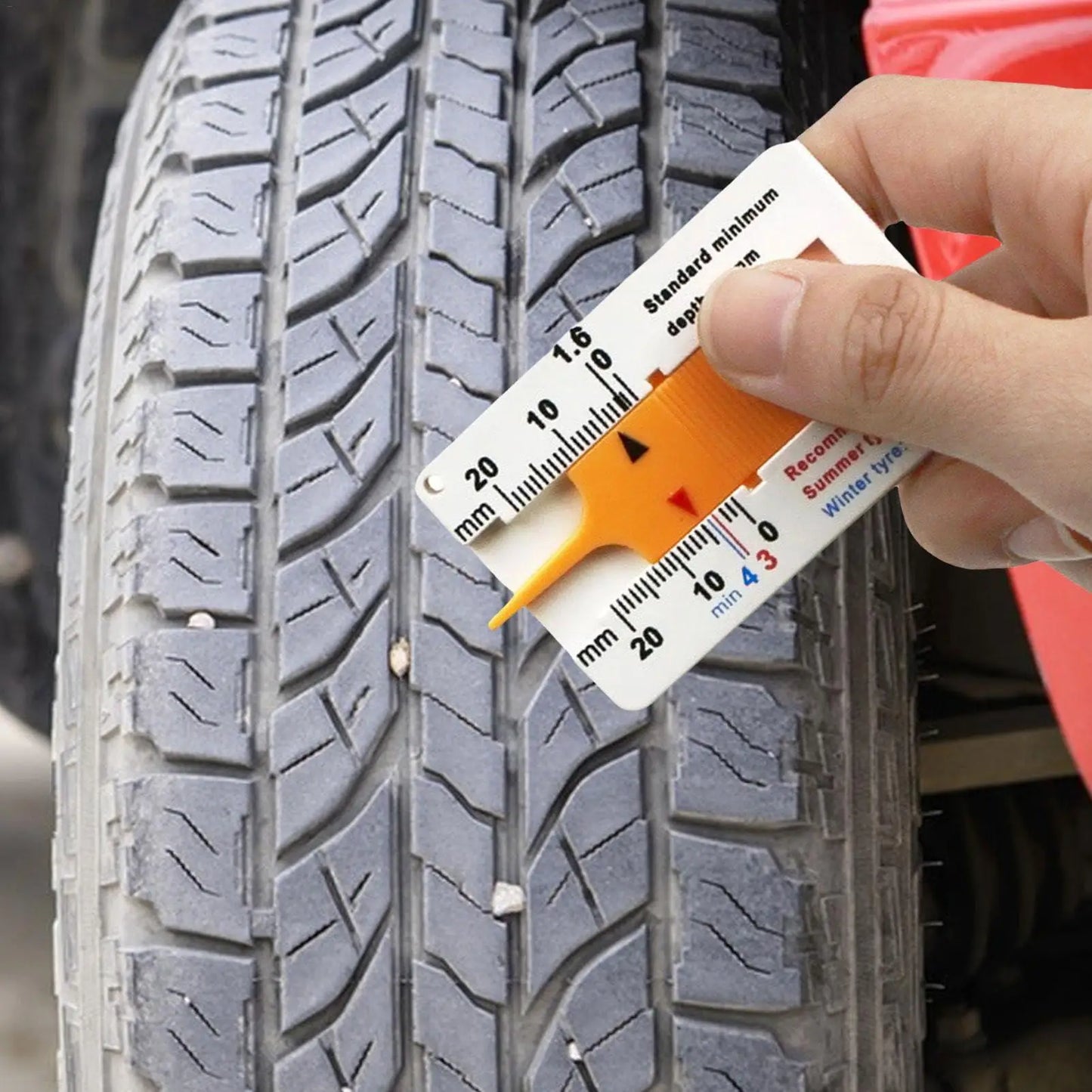 LEAP Manual Tyre Tread Depth Gauge 0–20mm – image 1