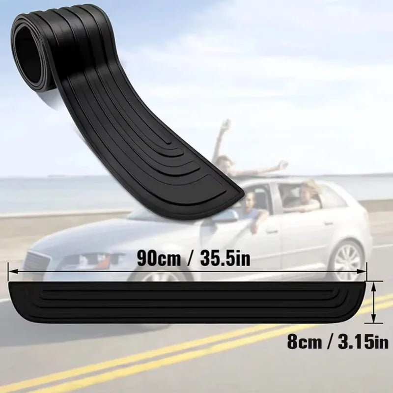 LEAP Rear Bumper Protector Strip – Black / 90 × 8 cm