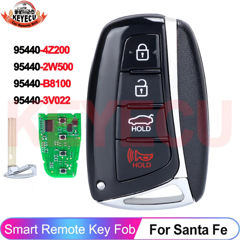 LEAP 4-Button Smart Remote Key 95440-4Z200 for Hyundai Santa Fe 2013-2018 - image 2