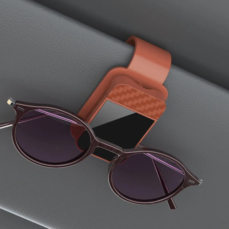 LEAP Sun-Visor Sunglasses Holder – Brown