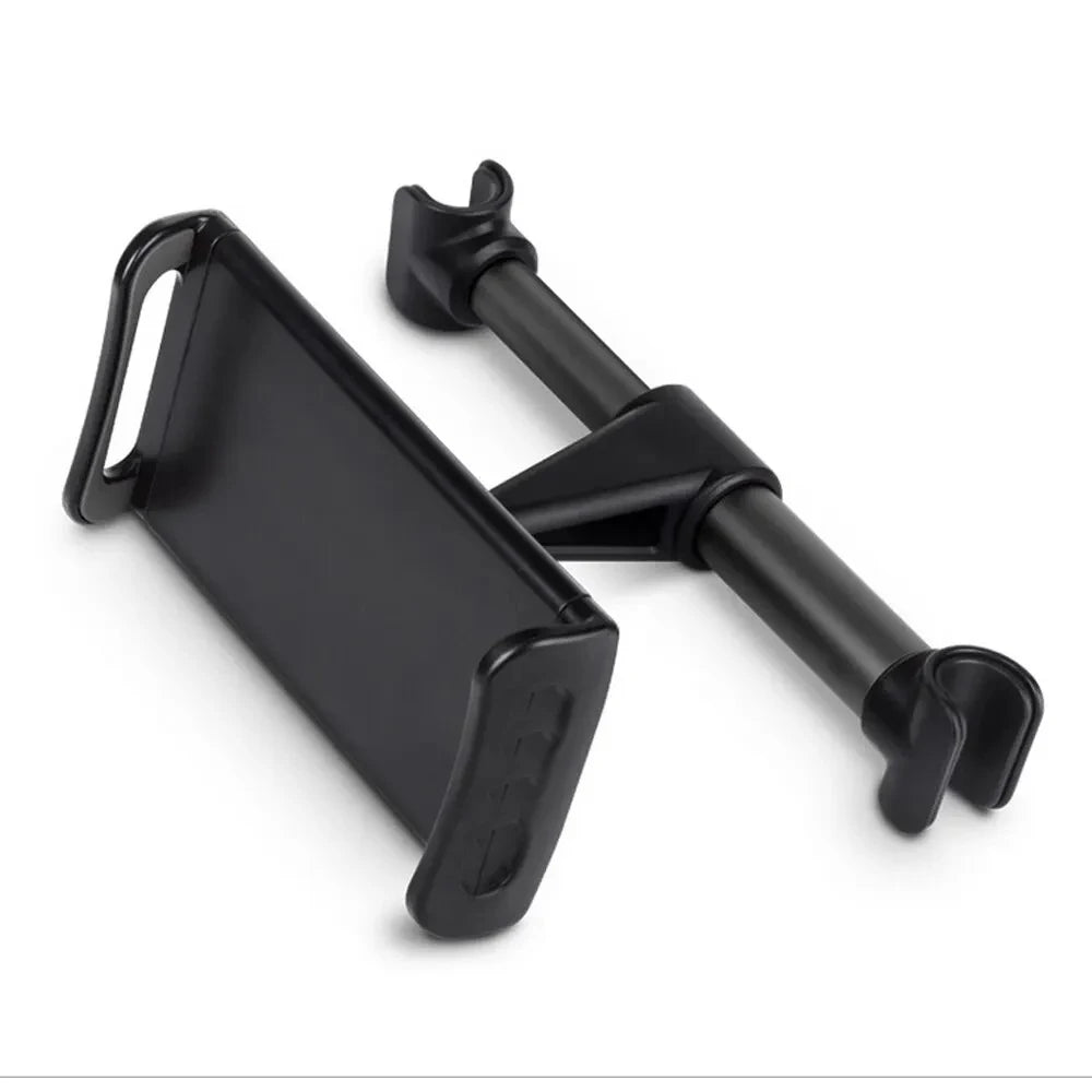 LEAP Headrest Tablet and Phone Holder – Black / Fixed Crossbar