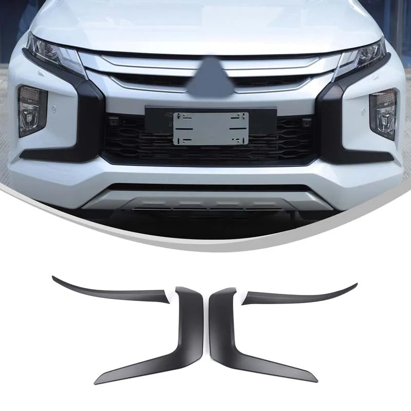 LEAP Front Grille Decorative Trim for Mitsubishi Triton 2019–2023 – Matte Black