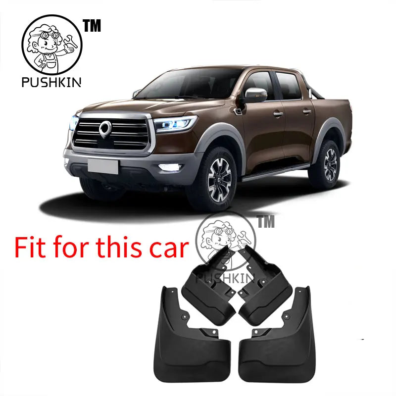 LEAP Four-Piece Mud Flap Set for GWM Cannon / POER 2023–2025 – Pictured Standard-Body Design A