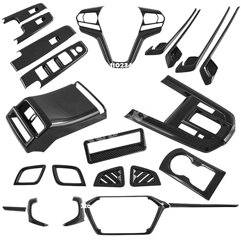 LEAP Carbon-Look Interior Trim Kit for Isuzu D-MAX – Full Pictured Kit