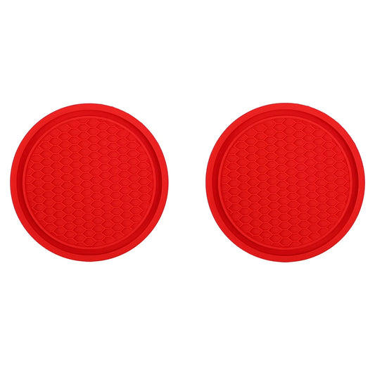 LEAP Cup-Holder Coaster Pair – Red