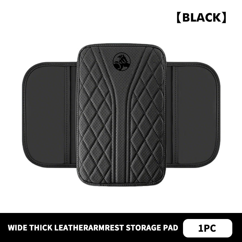 LEAP Armrest Pad with Storage Pockets – Holden Emblem – Black / Black Emblem