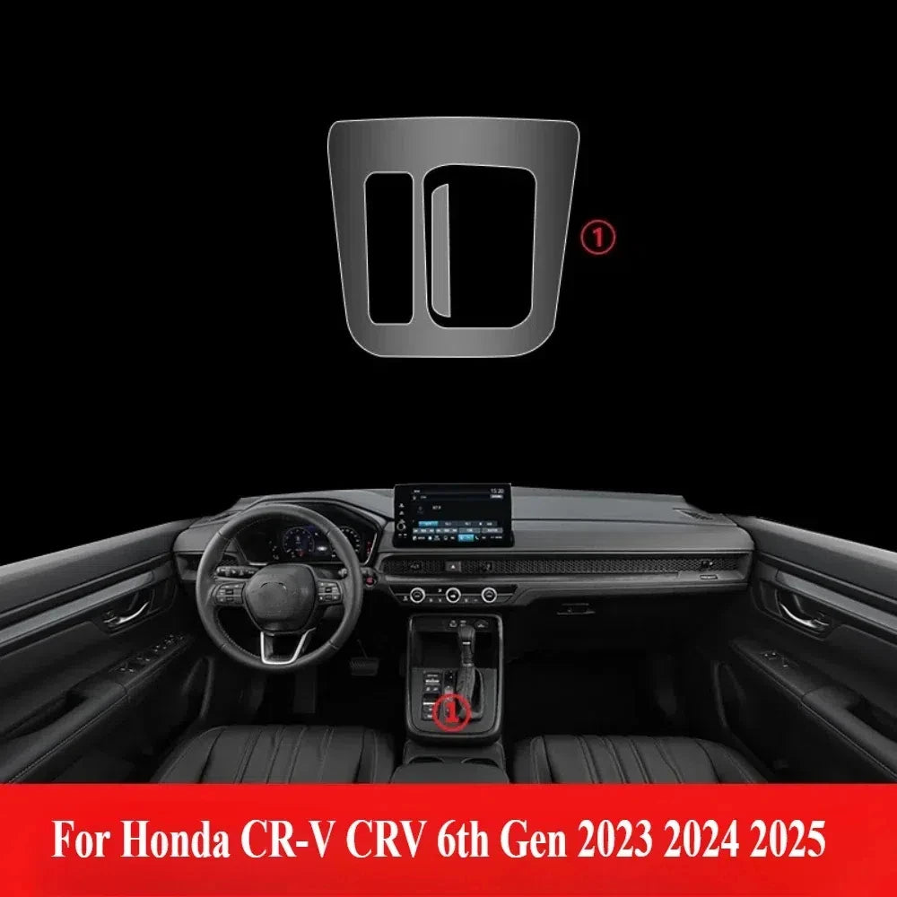 LEAP Clear Console Protection Film for Honda CR-V 2023–2025 RHD – Non-Hybrid / Gear-Panel Only