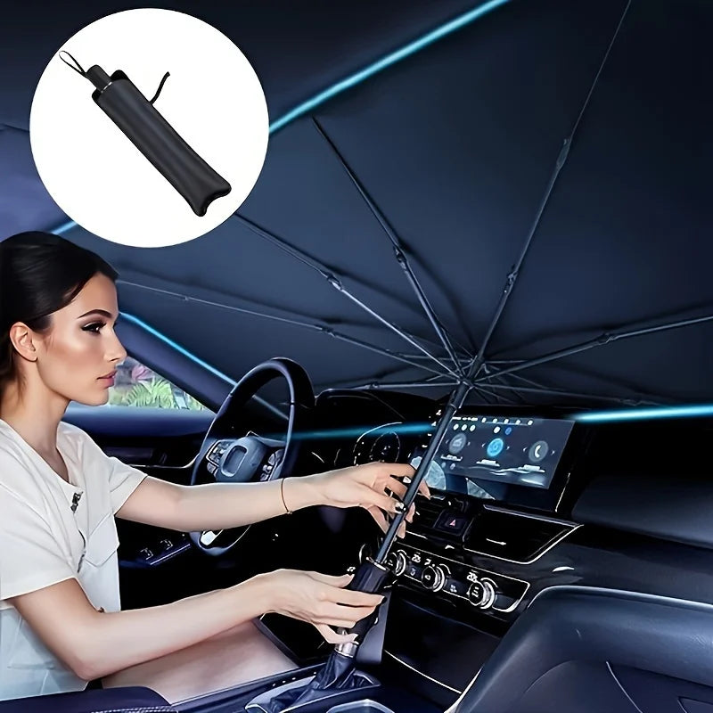LEAP Foldable Windscreen Sunshade – Universal Car Accessory – Style 2
