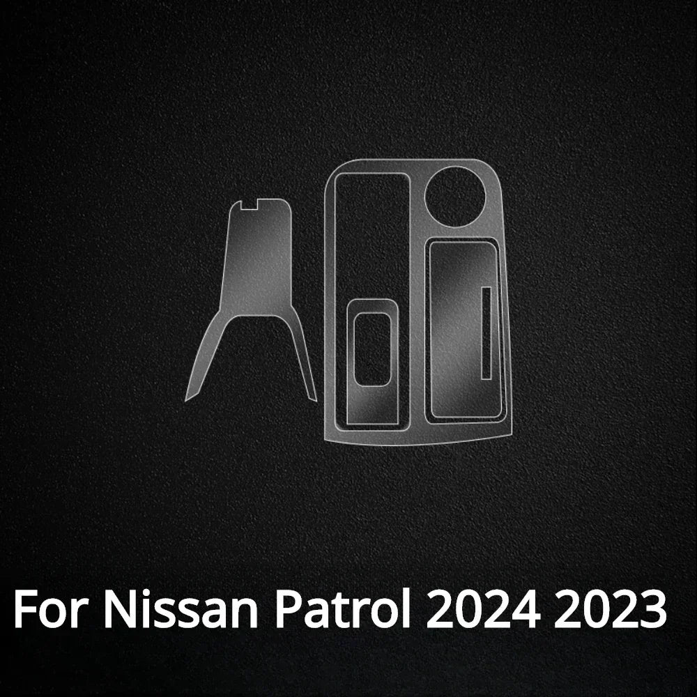 LEAP Clear Interior Protection Film for Nissan Patrol 2023–2024 RHD – Gear-Panel Film Package