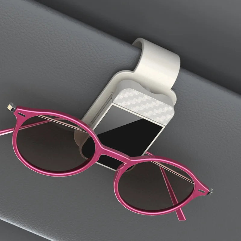 LEAP Sun-Visor Sunglasses Holder – White
