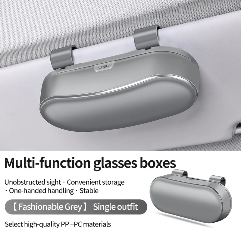 LEAP Sun-Visor Sunglasses Holder – Grey