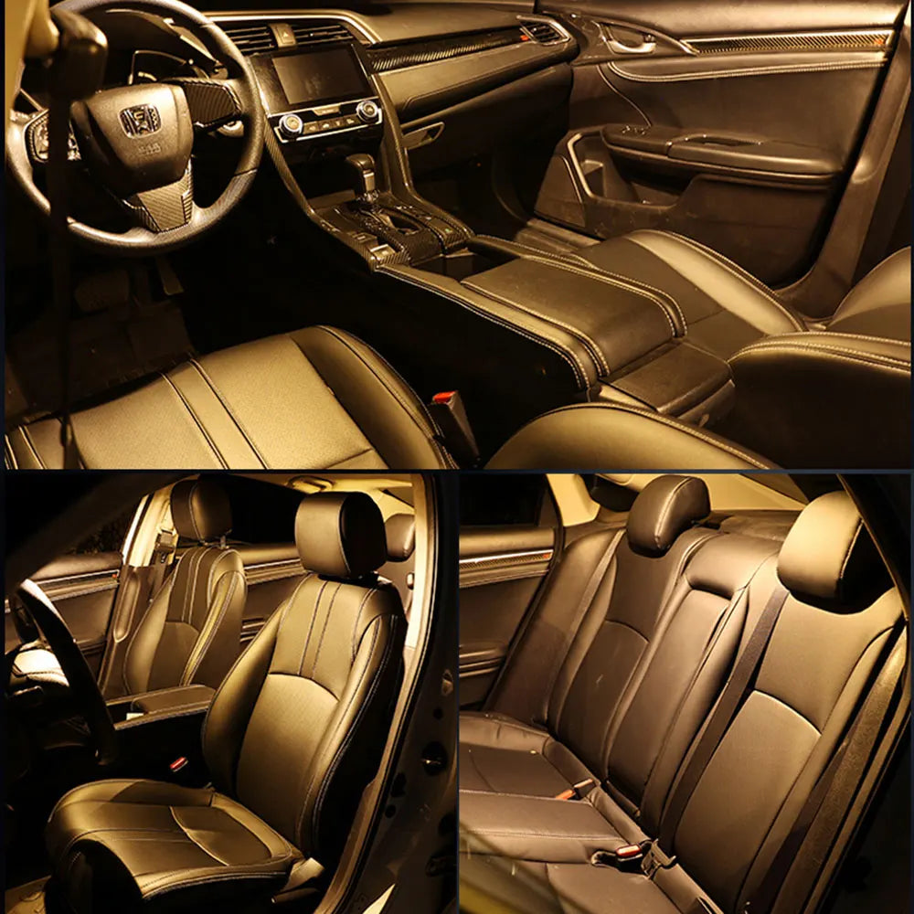 4500K Warm White lighting appearance example – bulb quantity and fitment are specified in this listing