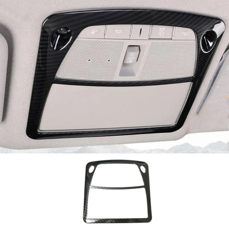 LEAP Overhead Reading Light Surround Cover for Nissan Navara NP300 D23 2015–2020 – Carbon Look — 1 overhead reading-light surround cover