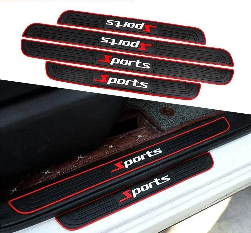 LEAP Four-Piece Door Sill Protector Set – Red Sport-4 Pieces