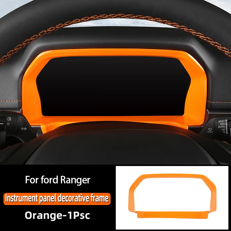 LEAP Instrument Cluster Frame Trim for Ford Ranger 2023–2024 RHD – Orange / RHD