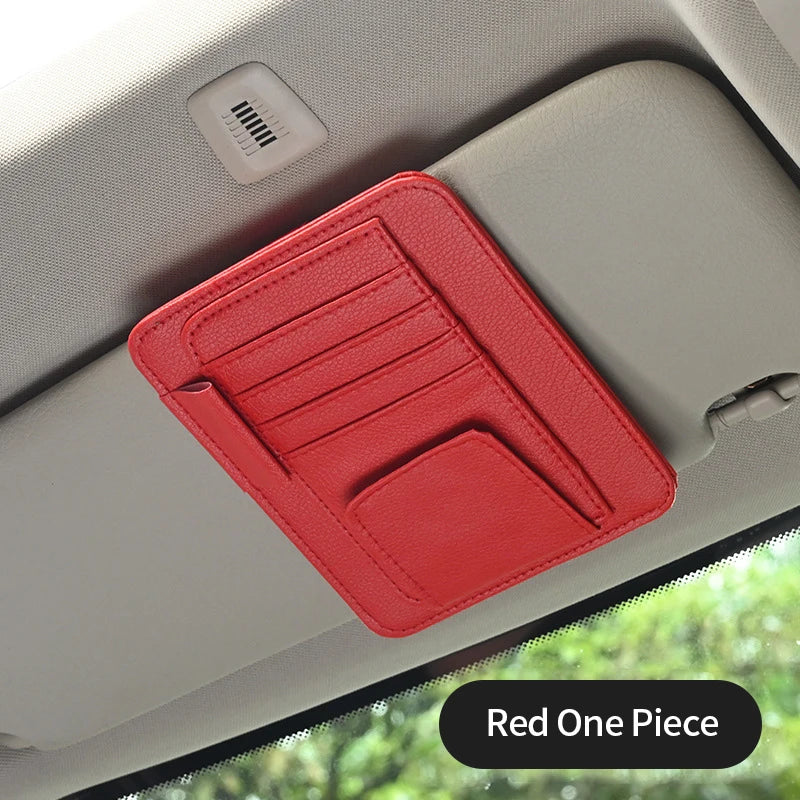 LEAP Multi-Pocket Sun-Visor Organiser – Red