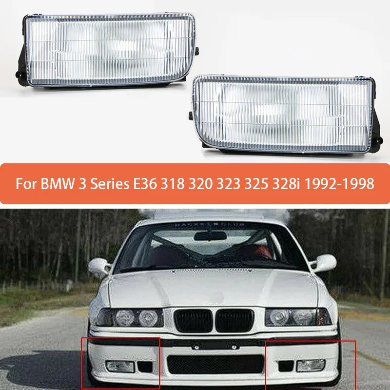 LEAP Left and Right Fog Light Pair for BMW E36 3 Series 1992-1998 - image 2