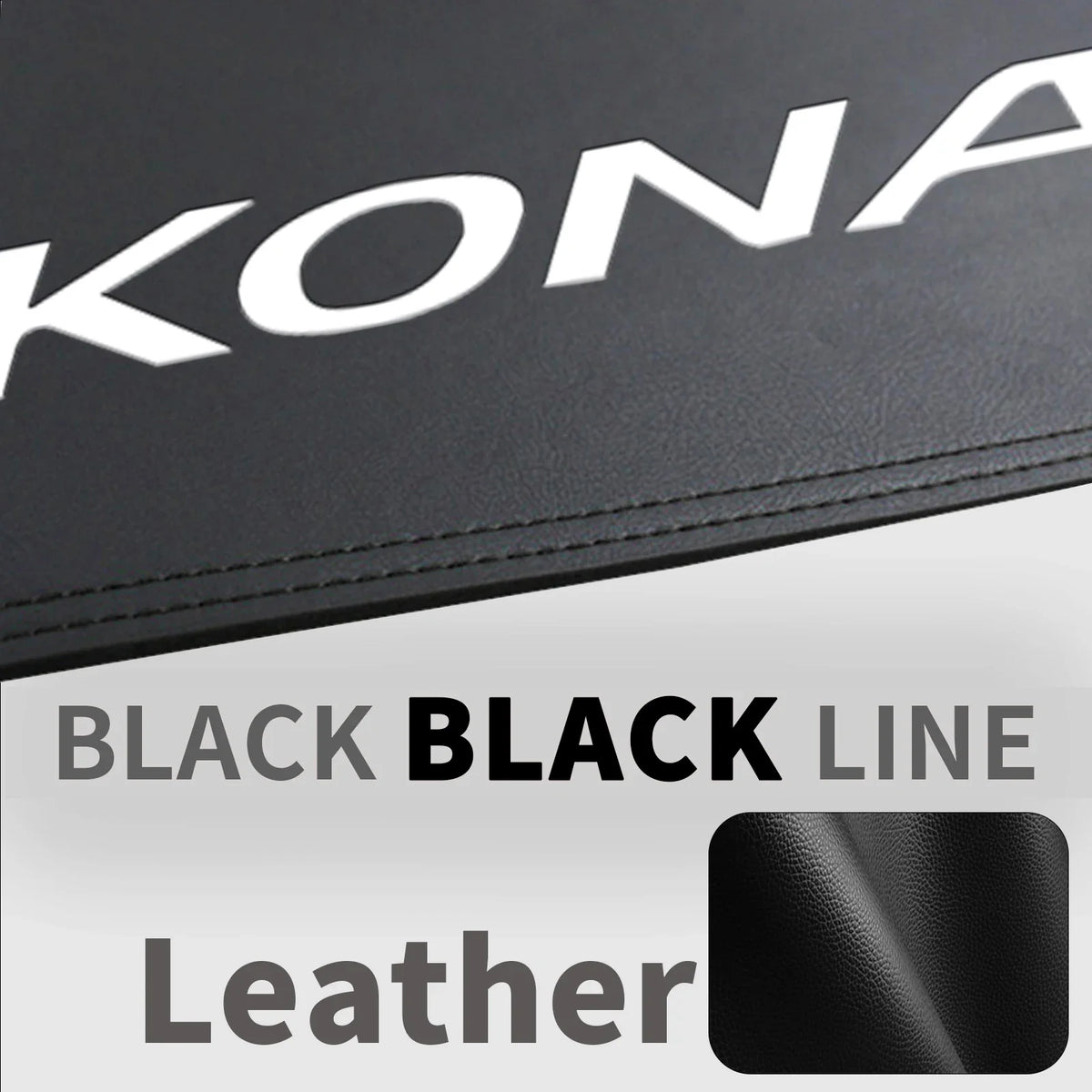 LEAP Dashboard Mat for Hyundai Kona EV 2024–2026 RHD – Leather-Style / KONA Design