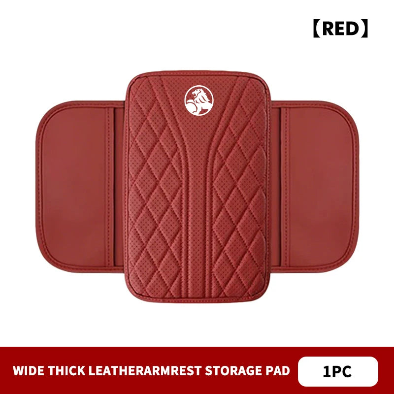 LEAP Armrest Pad with Storage Pockets – Holden Emblem – Red / White Emblem