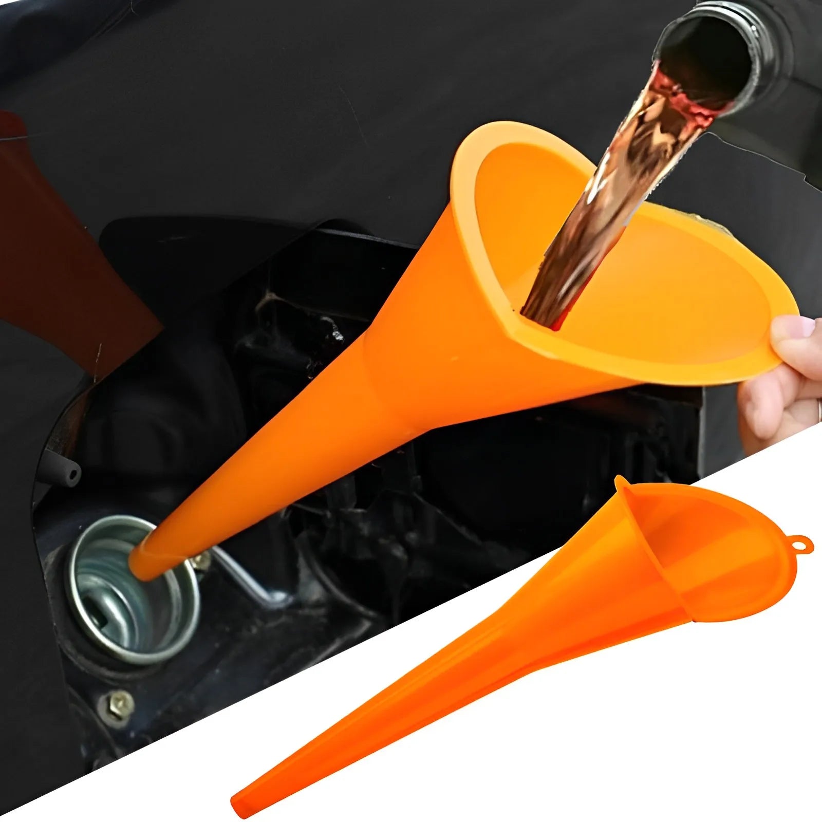 LEAP Long-Stem Anti-Splash Oil Filling Funnel - view 3